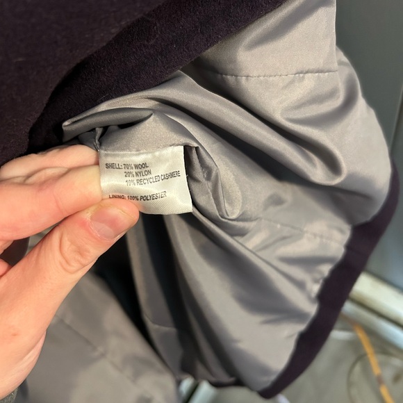 Calvin Klein Wool Trench Coat Size P4 - Picture 4 of 4